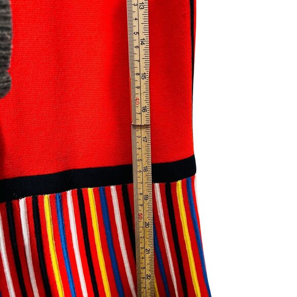 Banana Republic Dress Women Size Small Clown Core Circus Fit & Flare Stretch - Picture 9 of 10